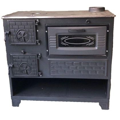 Отопительно-варочная печь МастерПечь ПВ-05 с духовым шкафом, 8.5 кВт в Ревде