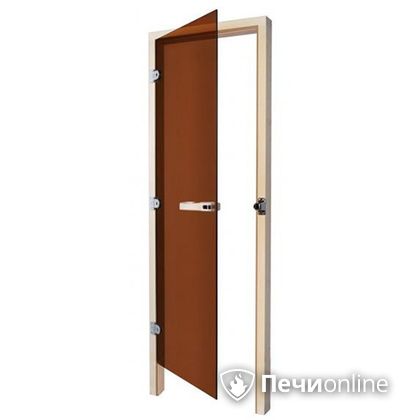 Дверь для бани Sawo Дверь 730 - 3SGА бронза левая без порога осина 690mm х 1890mm в Ревде