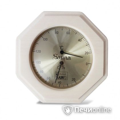 Термогигрометр Sawo 241-THA 8-угольный осина в Ревде