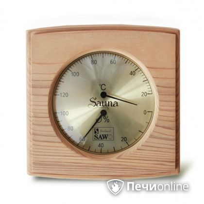 Термогигрометр Sawo 285-THD Прямоугольный с изгибом со стеклом кедр в Ревде