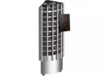 Электрокаменка для сауны Harvia Glow Corner TRC70XE c цифровой панелью управления в Ревде