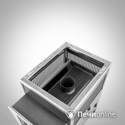 Дровяная банная печь Радуга ПБ-21 (встроенный теплообменник) 6 мм прочистная дверца в Ревде