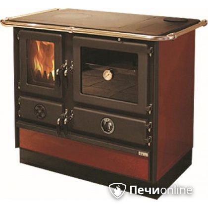 Отопительно-варочная печь MBS Thermo Magnum Red R с теплообменником и духовым шкафом в Ревде