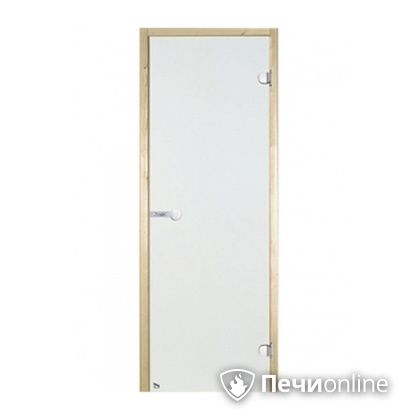 Дверь для бани Harvia Стеклянная дверь для сауны 8/19 коробка сосна сатин D81905M в Ревде